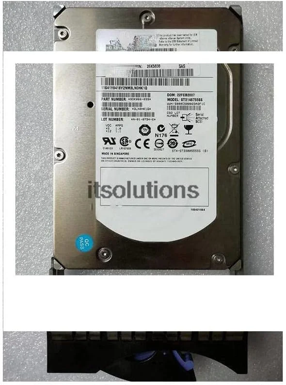 هارد درایو سرور SAS 3.5 اینچی 146.8 گیگابایتی 10K برای X3400 X3500 40K1040 39R7342 هارد درایو سرور SAS 3.5 اینچی 146.8 گیگابایتی 10K برای X3400 X3500 40K1040 39R7342