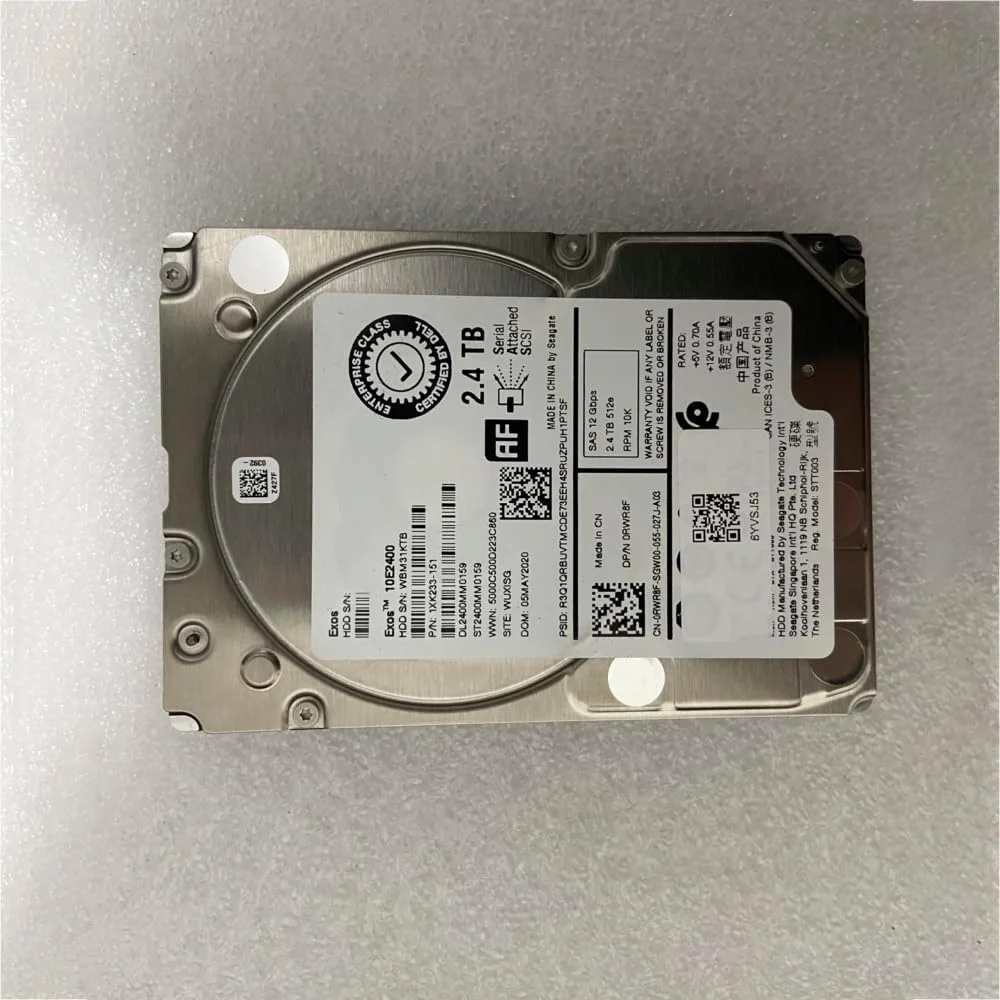 هارد دیسک سرور سازمانی 2.4 ترابایتی Dell SAS 2.5 اینچی 10K مدل ST2400MM0159 0RWR8F RWR8F هارد دیسک سرور سازمانی 2.4 ترابایتی Dell SAS 2.5 اینچی 10K مدل ST2400MM0159 0RWR8F RWR8F