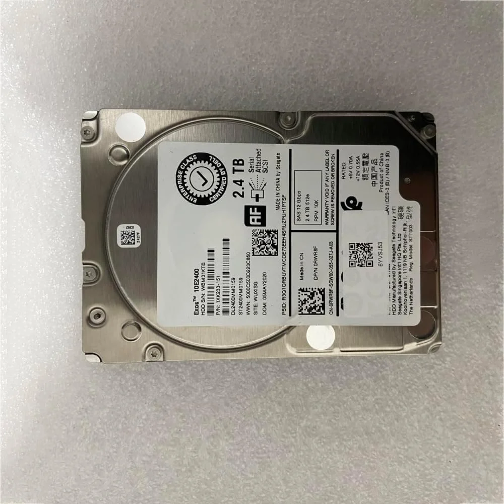 هارد دیسک سرور سازمانی 2.4 ترابایتی Dell SAS 2.5 اینچی 10K مدل ST2400MM0159 0RWR8F RWR8F هارد دیسک سرور سازمانی 2.4 ترابایتی Dell SAS 2.5 اینچی 10K مدل ST2400MM0159 0RWR8F RWR8F