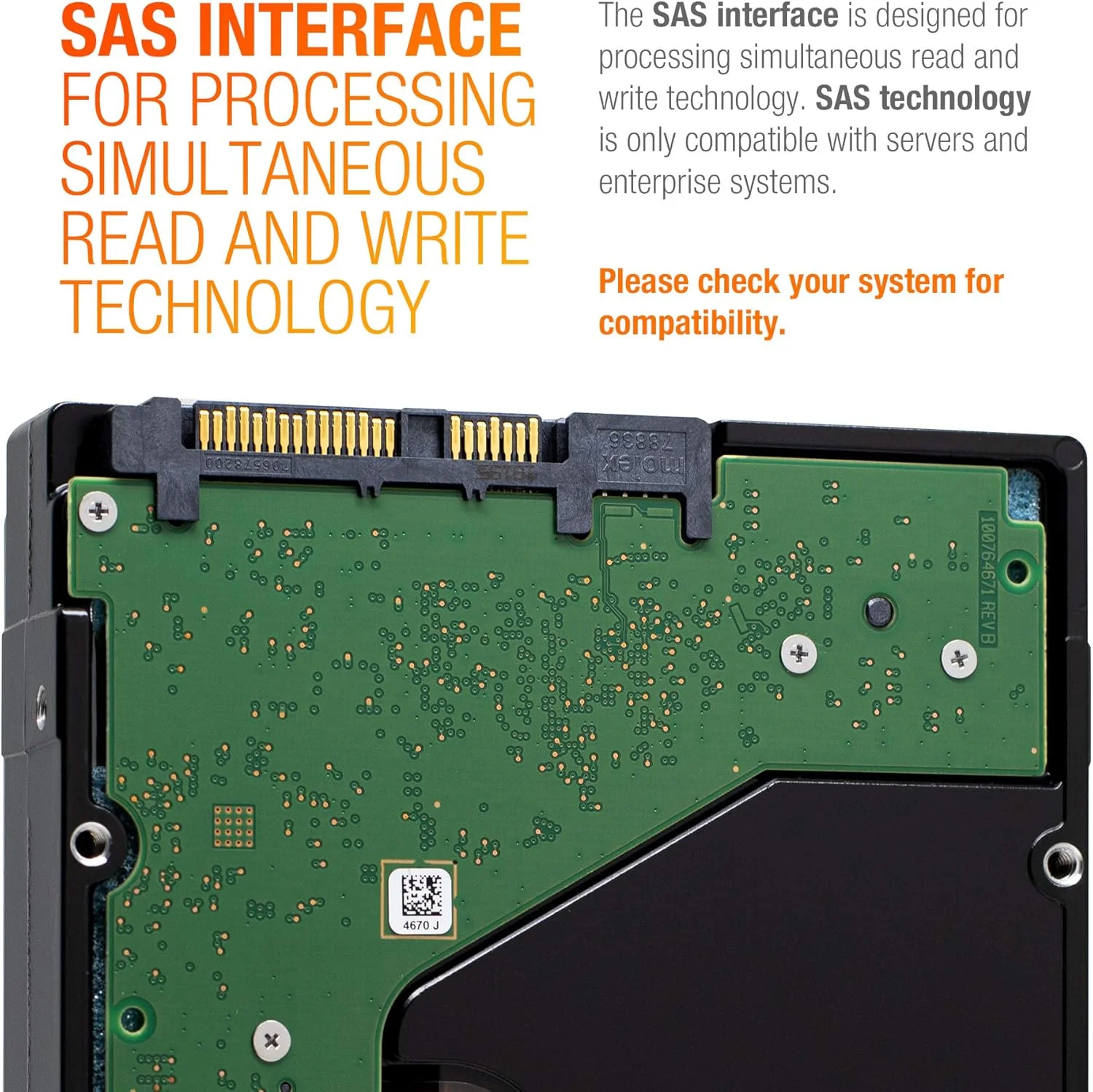 هارد دیسک سیگیت Enterprise Capacity 3.5 | ST6000NM0034 | ظرفیت 6 ترابایت، سرعت 7.2K RPM، رابط SAS 12Gb/s، حافظه کش 128 مگابایت، اندازه 3.5 اینچ، 512n، هارد دیسک Enterprise برای کاربردهای Hyperscale (بازسازی شده)