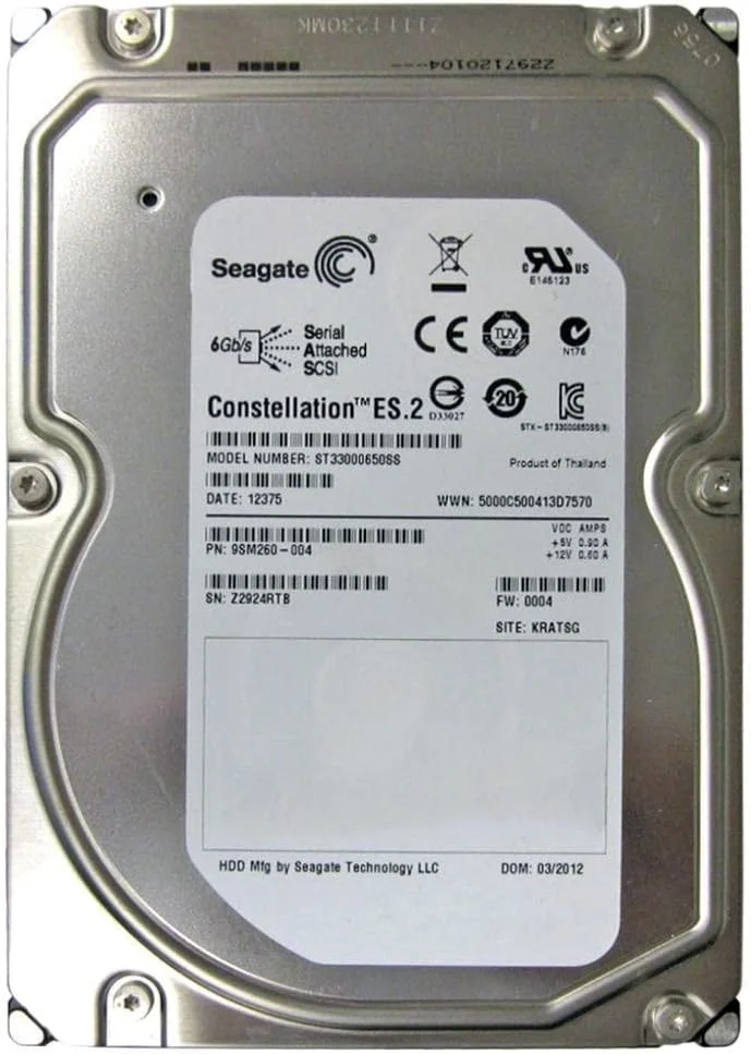 هارد درایو اینترپرایز SAS سیگیت Constellation ES.2 ST33000650SS با ظرفیت 3 ترابایت و سایز 3.5 اینچ