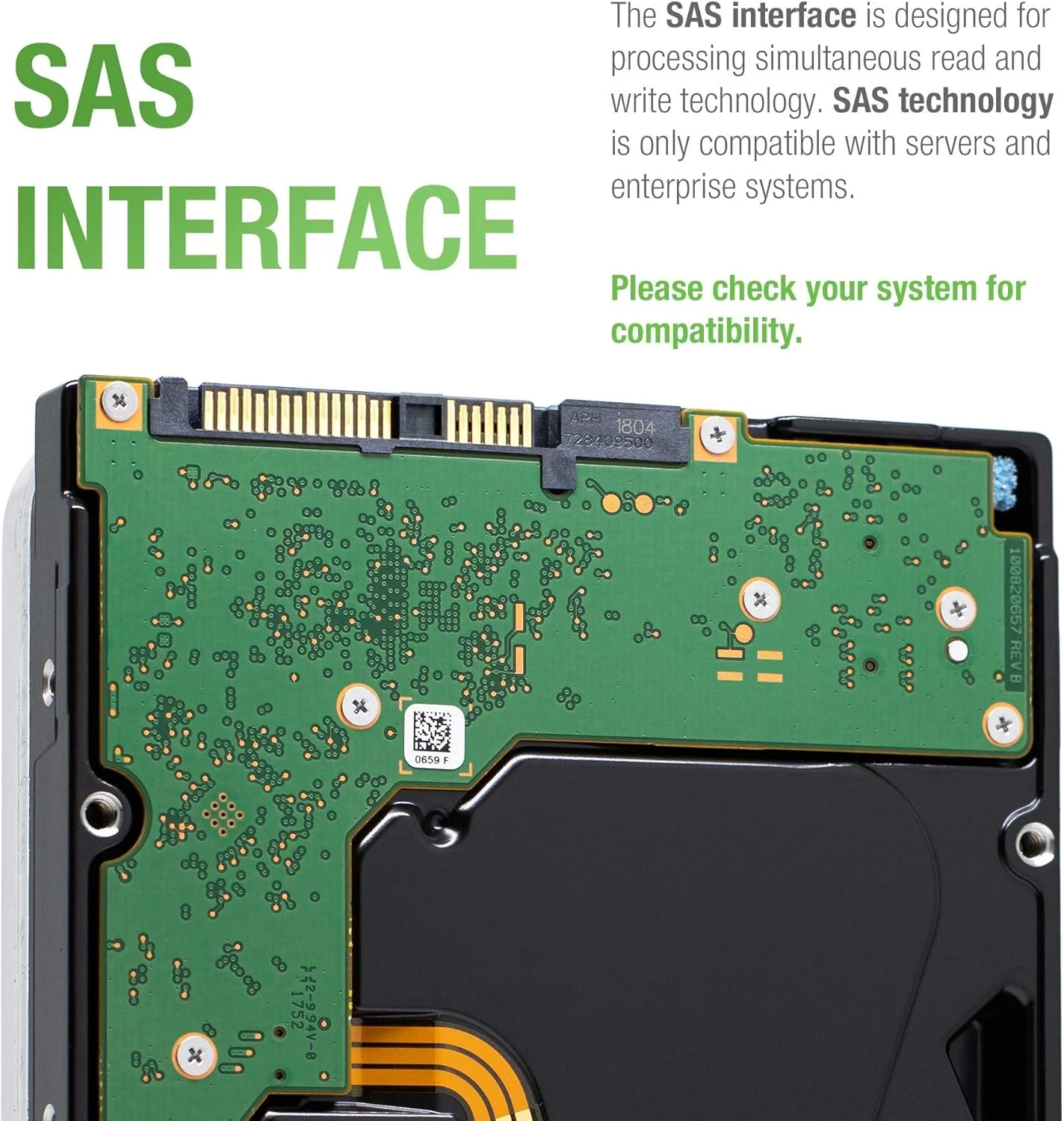 هارد درایو اینترپرایز سیگیت با ظرفیت 10 ترابایت، 7200 دور در دقیقه، SAS 12.0 گیگابایت بر ثانیه و 256 مگابایت حافظه کش (بازسازی شده)