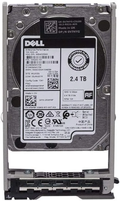 هارد دیسک سیگیت 2.4 ترابایت 10K RPM 2.5 اینچ 12 گیگابیت بر ثانیه SAS مدل: ST2400MM0159 DP/N: RWR8F