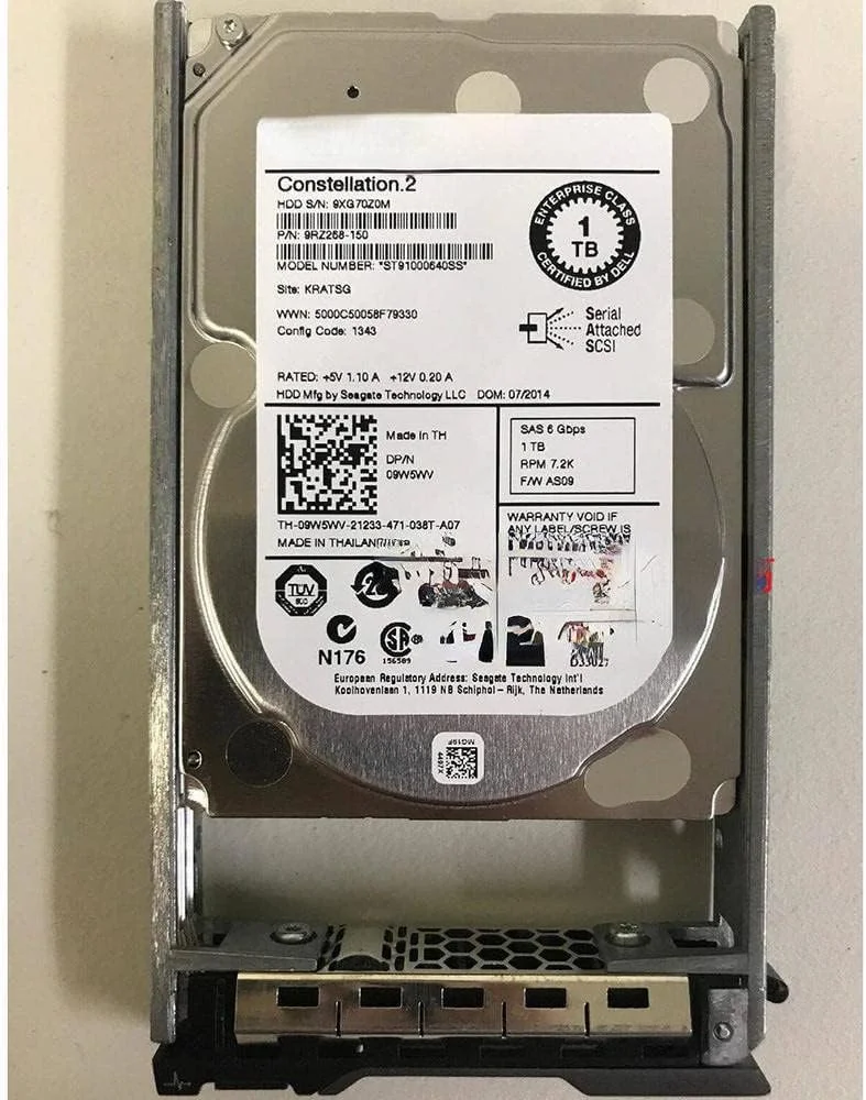 هارد دیسک 1 ترابایتی SAS 7.2K 2.5 اینچی برای سرورهای R610 R620 R630