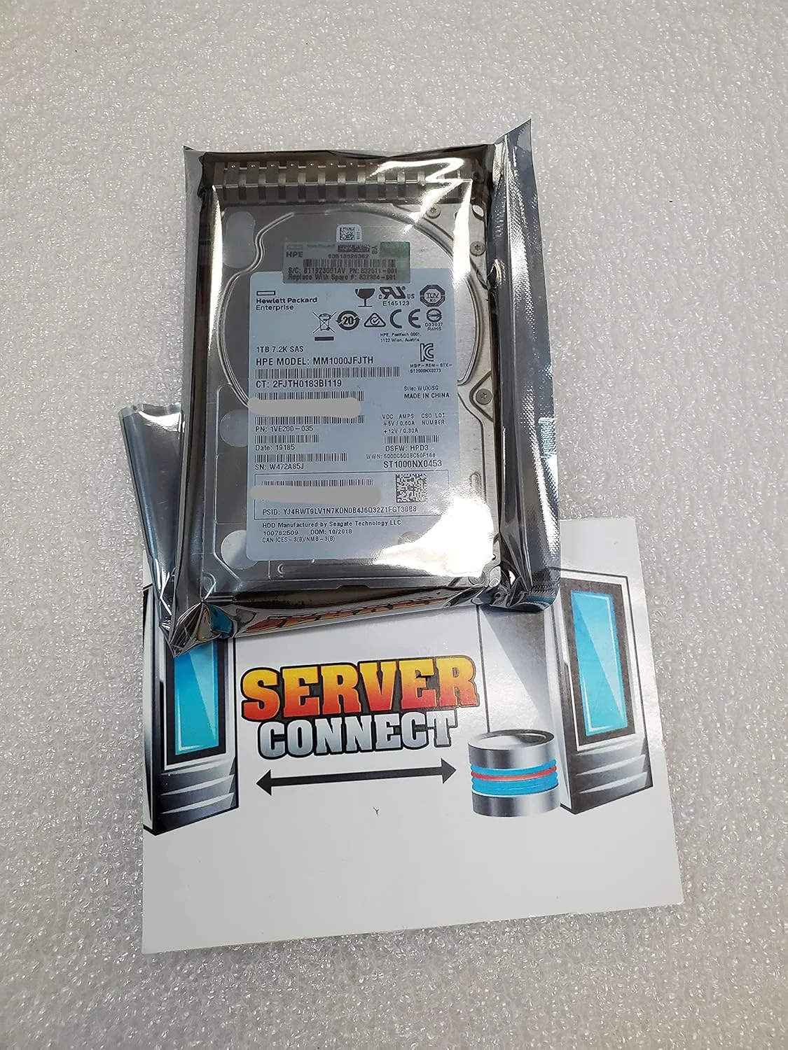 هارد درایو HPE با ظرفیت 1 ترابایت، سرعت 7.2K و رابط 12G SFF SAS SC هارد درایو HPE با ظرفیت 1 ترابایت، سرعت 7.2K و رابط 12G SFF SAS SC