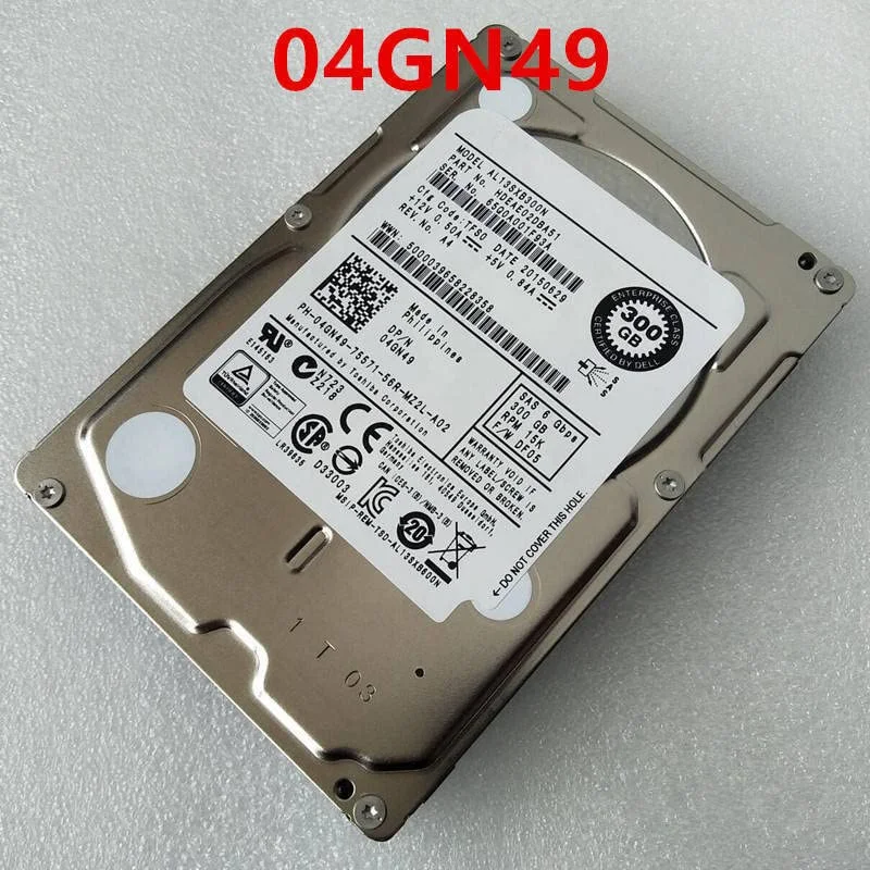 هارد دیسک داخلی سرور 300 گیگابایت 2.5 اینچ SAS 6Gb/s 64MB 15000RPM مدل 04GN49 AL13SXB300N هارد دیسک داخلی سرور 300 گیگابایت 2.5 اینچ SAS 6Gb/s 64MB 15000RPM مدل 04GN49 AL13SXB300N