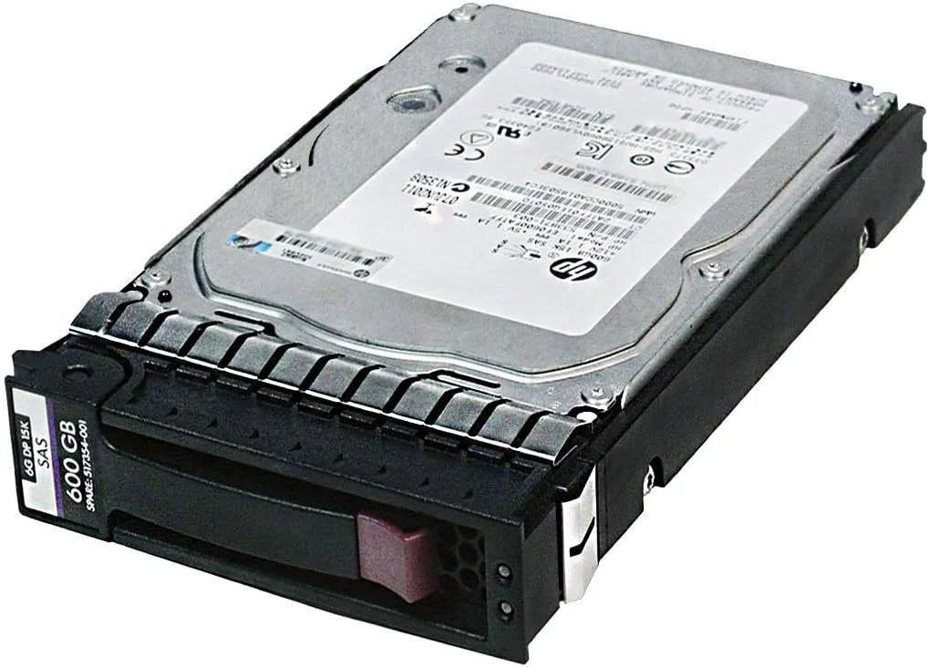 هارد درایو 600 گیگابایتی اچ پی SAS 6G 15K 3.5 اینچی LFF با قابلیت اتصال سریع مدل 517354-001 (بازسازی شده)