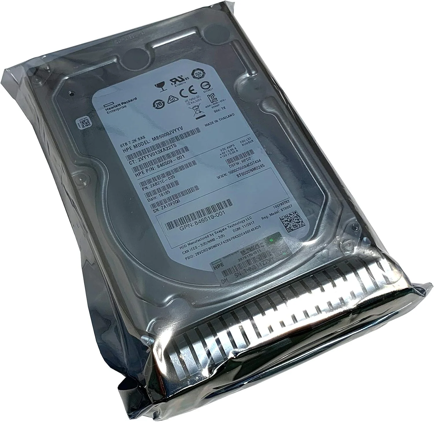 هارد درایو داخلی 6 ترابایتی اچ پی - Sas - 7200 دور در دقیقه