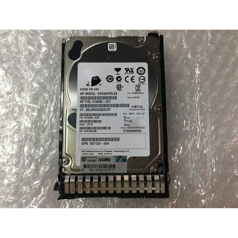 هارد دیسک سرور 300 گیگابایتی 10K SAS برای Gen8 G9 652564-B21 653955-001