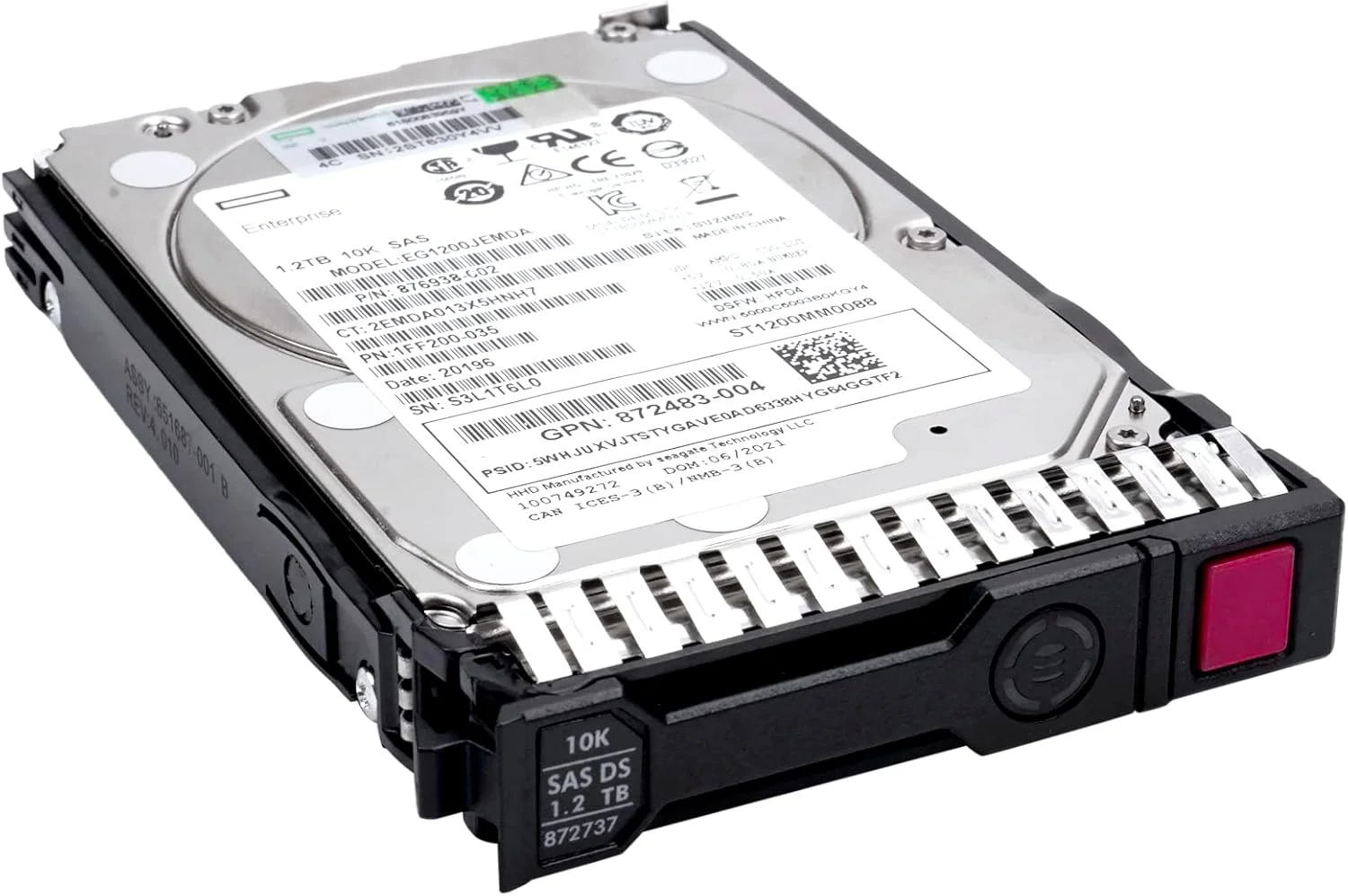 هارد درایو جایگزین سازمانی برای 872479-B21 سازگار با HPE 1.2TB 10K 12G SAS DS G9 G10 872737-001 876938-002 (همراه با سینی) هارد درایو جایگزین سازمانی برای 872479-B21 سازگار با HPE 1.2TB 10K 12G SAS DS G9 G10 872737-001 876938-002 (همراه با سینی)