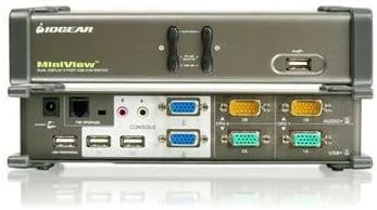 سوئیچ KVM دو پورت با قابلیت نمایش دوگانه