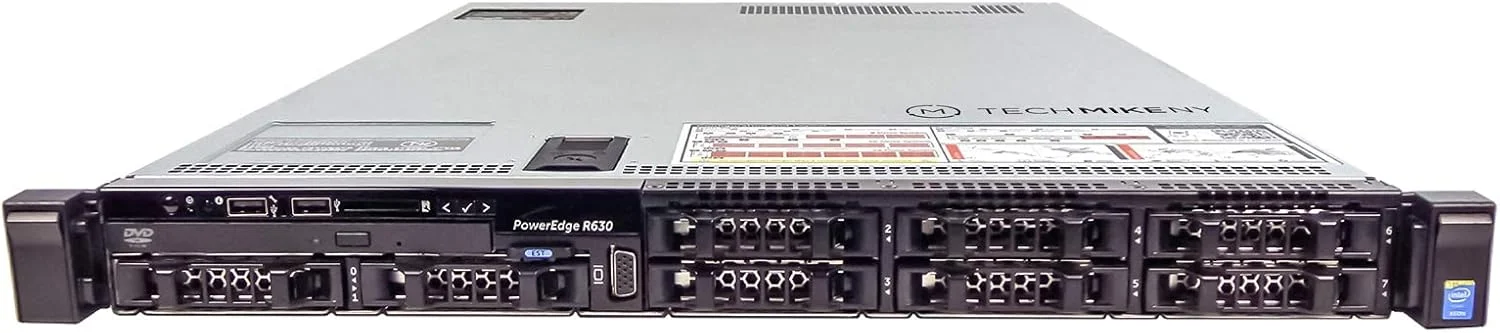 سرور TechMikeNY 2X E5-2680v3 2.50Ghz 24-Core 64GB RAM 3X 480GB SSD PowerEdge R630 (بازسازی شده)