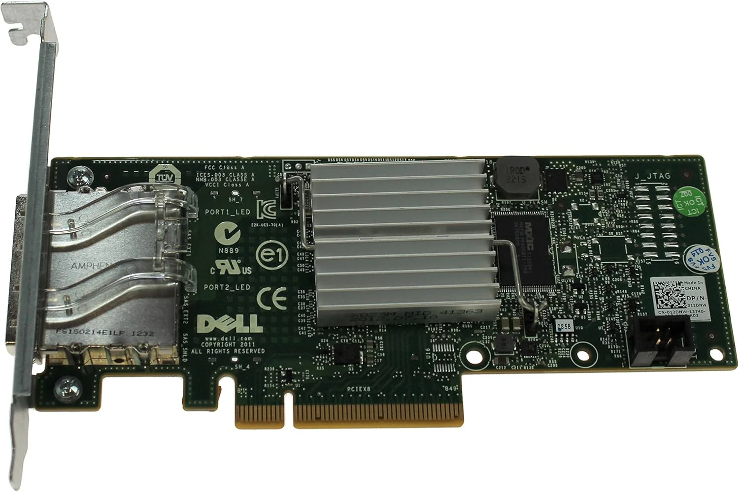 کارت کنترلر Dell 12DNW PERC H200E 6GB SAS PCI-E HBA کارت کنترلر Dell 12DNW PERC H200E 6GB SAS PCI-E HBA
