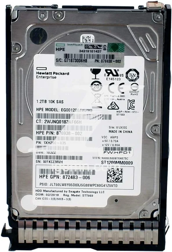 هارد درایو اچ پی ای HP 872737-001 با ظرفیت 1.2 ترابایت، سرعت 10K و رابط 12Gbps، سایز 3.5 اینچ، نوع SAS هارد درایو اچ پی ای HP 872737-001 با ظرفیت 1.2 ترابایت، سرعت 10K و رابط 12Gbps، سایز 3.5 اینچ، نوع SAS