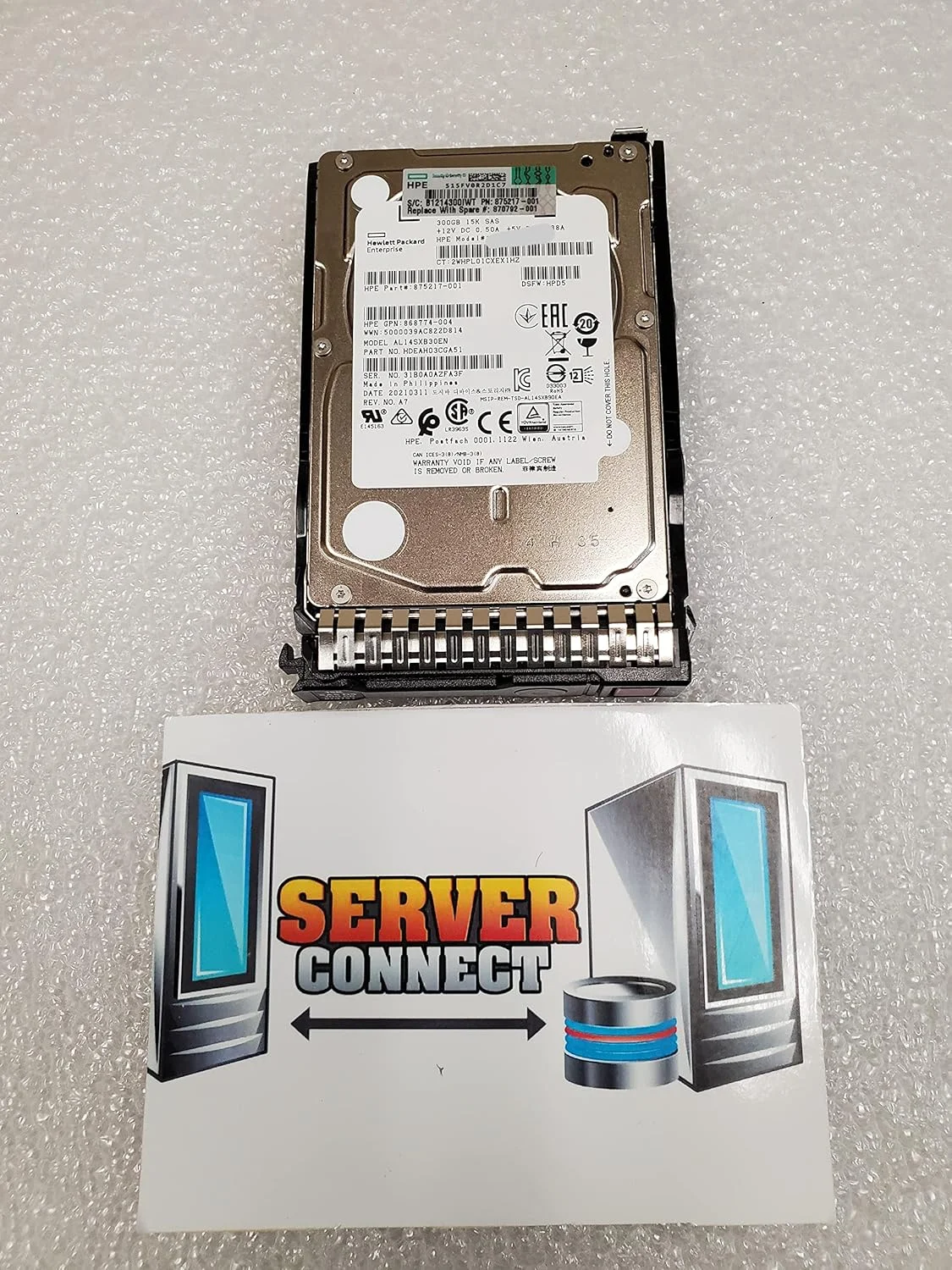 هارد درایو HPE 300GB 15K 12G SFF SAS SC هارد درایو HPE 300GB 15K 12G SFF SAS SC