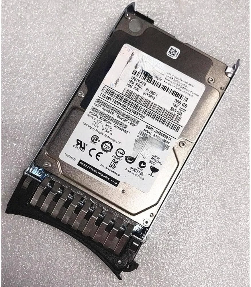 هارد دیسک سرور 6GB SAS FRU 81Y9671 300G 15K SAS 2.5 81Y9670 هارد دیسک سرور 6GB SAS FRU 81Y9671 300G 15K SAS 2.5 81Y9670