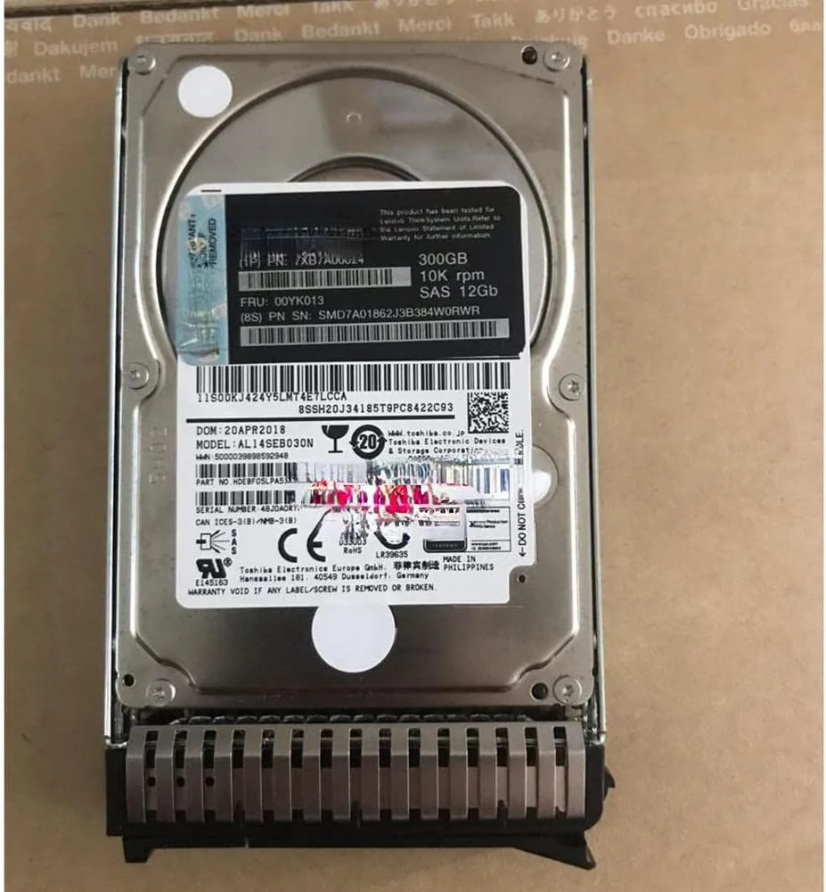 هارد دیسک سرور 300 گیگابایتی 10K 2.5 اینچی SAS 12Gb مدل 7XB7A00024 00YK013 هارد دیسک سرور 300 گیگابایتی 10K 2.5 اینچی SAS 12Gb مدل 7XB7A00024 00YK013
