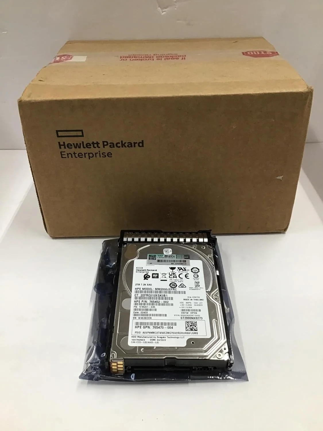 هارد درایو 2 ترابایتی اچ پی 765466-B21، 2.5 اینچی، 12 گیگابیت بر ثانیه، 7.2K، SAS، 512e هارد درایو 2 ترابایتی اچ پی 765466-B21، 2.5 اینچی، 12 گیگابیت بر ثانیه، 7.2K، SAS، 512e