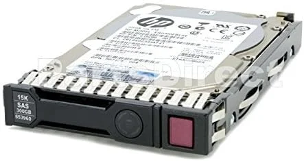 HP 653955-001-SC HP G8 G9 300 گیگابایت 6G 10K 2.5 SAS SC [بسته 2 عددی] (بازسازی شده)