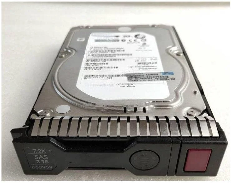 هارد درایو سرور 3 ترابایتی SAS، 3.5 اینچی، 7.2K مدل 652766-B21 653959-001 هارد درایو سرور 3 ترابایتی SAS، 3.5 اینچی، 7.2K مدل 652766-B21 653959-001