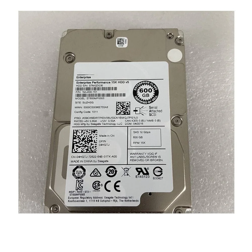 هارد دیسک سرور 600 گیگابایتی برای ST600MP005 600G 2.5 15K 12Gb SAS 04HGTJ 4HGTJ هارد دیسک سرور 600 گیگابایتی برای ST600MP005 600G 2.5 15K 12Gb SAS 04HGTJ 4HGTJ
