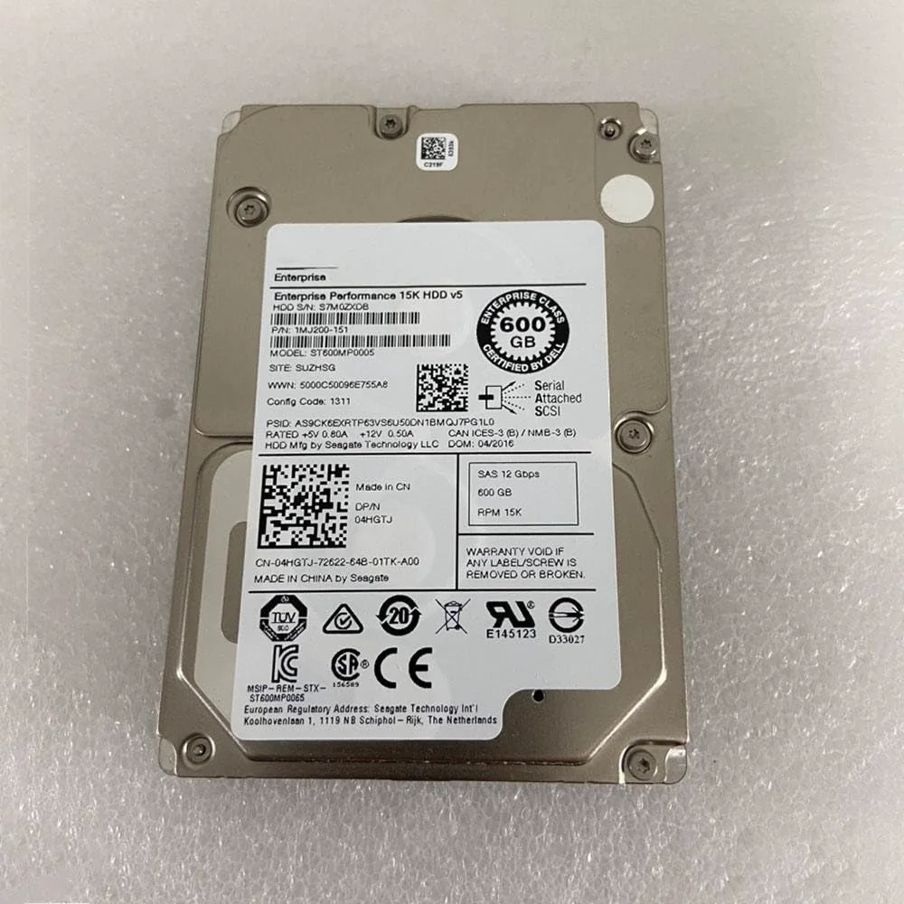 هارد دیسک سرور 600 گیگابایتی برای ST600MP005 600G 2.5 15K 12Gb SAS 04HGTJ 4HGTJ هارد دیسک سرور 600 گیگابایتی برای ST600MP005 600G 2.5 15K 12Gb SAS 04HGTJ 4HGTJ