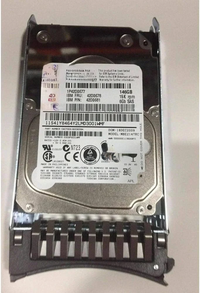 هارد دیسک سرور 146G 6GB 15K 2.5 اینچی SAS مدل 42D0678 42D0681 42D0677 هارد دیسک سرور 146G 6GB 15K 2.5 اینچی SAS مدل 42D0678 42D0681 42D0677