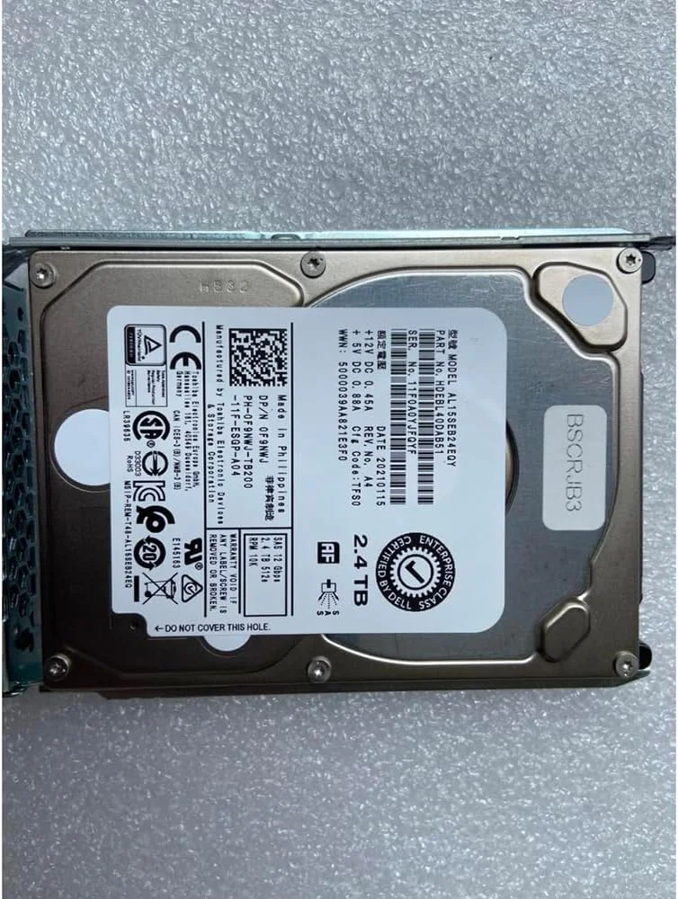 هارد دیسک سرور 2.4 ترابایتی برای Dell R730 R740 AL15SEB24EQY 2.4T 10K SAS 2.5 0F9NWJ F9NWJ هارد دیسک سرور 2.4 ترابایتی برای Dell R730 R740 AL15SEB24EQY 2.4T 10K SAS 2.5 0F9NWJ F9NWJ