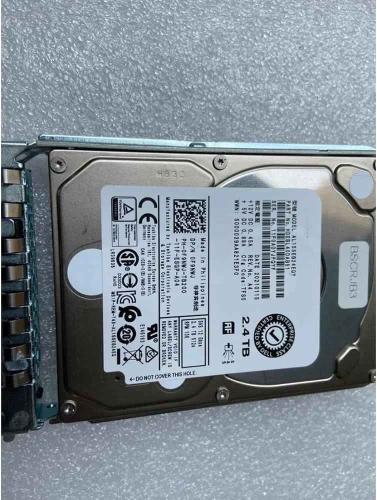 هارد دیسک سرور 2.4 ترابایتی برای Dell R730 R740 AL15SEB24EQY 2.4T 10K SAS 2.5 0F9NWJ F9NWJ هارد دیسک سرور 2.4 ترابایتی برای Dell R730 R740 AL15SEB24EQY 2.4T 10K SAS 2.5 0F9NWJ F9NWJ