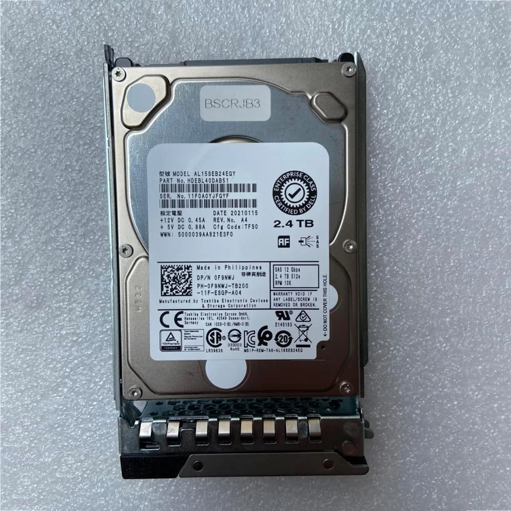 هارد دیسک سرور 2.4 ترابایتی برای Dell R730 R740 AL15SEB24EQY 2.4T 10K SAS 2.5 0F9NWJ F9NWJ هارد دیسک سرور 2.4 ترابایتی برای Dell R730 R740 AL15SEB24EQY 2.4T 10K SAS 2.5 0F9NWJ F9NWJ