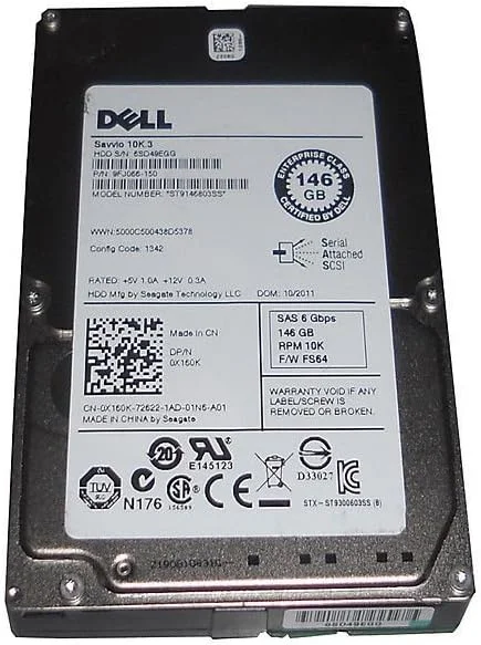 هارد دیسک داخلی SEAGATE با ظرفیت 146 گیگابایت، SAS 2.5 اینچی و سرعت 10K RPM هارد دیسک داخلی SEAGATE با ظرفیت 146 گیگابایت، SAS 2.5 اینچی و سرعت 10K RPM