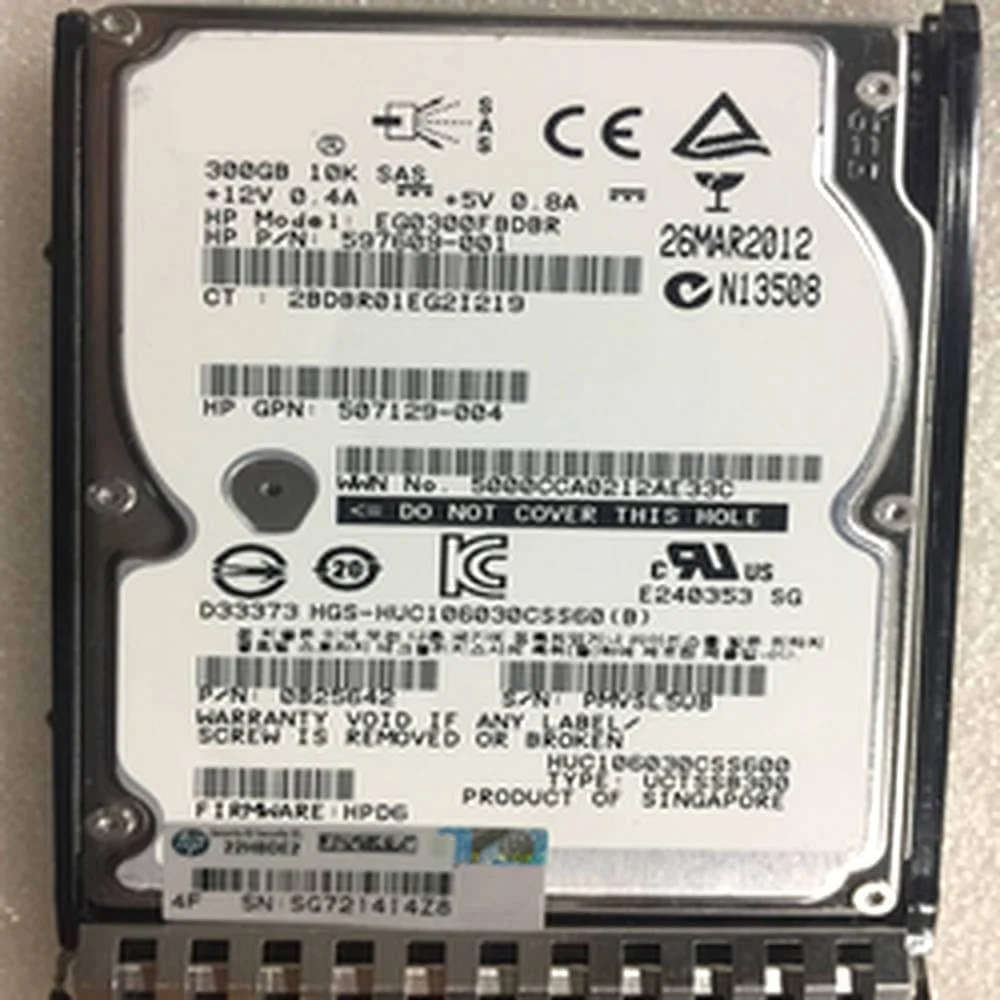 هارد دیسک داخلی 300 گیگابایتی 2.5 SAS با سرعت 6 گیگابیت بر ثانیه، 8 مگابایت حافظه کش و سرعت 10000 دور در دقیقه برای سرور مدل 507127-B21 507284-001 هارد دیسک داخلی 300 گیگابایتی 2.5 SAS با سرعت 6 گیگابیت بر ثانیه، 8 مگابایت حافظه کش و سرعت 10000 دور در دقیقه برای سرور مدل 507127-B21 507284-001