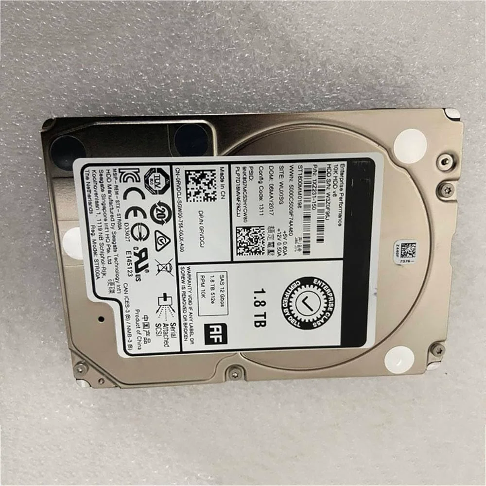 هارد دیسک ۱.۸ ترابایتی برای سرور ۱.۸T 10K 2.5" SAS 12G 0RVDCJ RVDCJ ST1800MM0198 هارد دیسک ۱.۸ ترابایتی برای سرور ۱.۸T 10K 2.5" SAS 12G 0RVDCJ RVDCJ ST1800MM0198