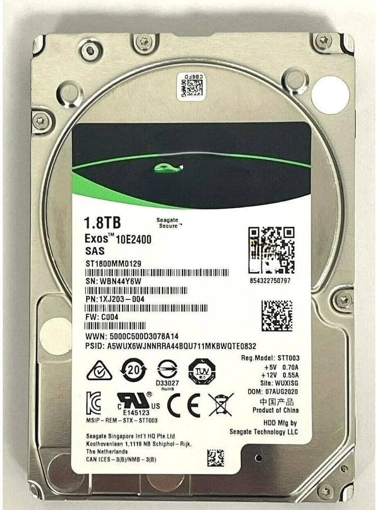 هارد دیسک سرور 1.8 ترابایت 10K SAS 2.5 مدل ST1800MM0129 سازگار با M3 M4 M5 هارد دیسک سرور 1.8 ترابایت 10K SAS 2.5 مدل ST1800MM0129 سازگار با M3 M4 M5