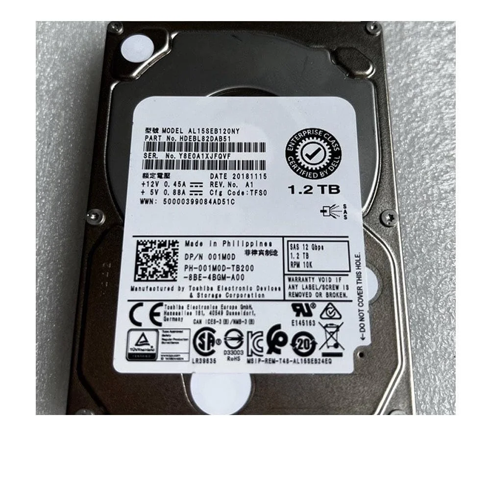هارد دیسک سرور 1.2 ترابایتی SAS 12G مدل AL15SEB120NY HDEBL82DAB51 001M0D 01M0D هارد دیسک سرور 1.2 ترابایتی SAS 12G مدل AL15SEB120NY HDEBL82DAB51 001M0D 01M0D