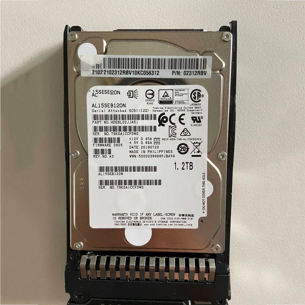 هارد دیسک ۱.۲ ترابایتی برای سرور مدل 02312RBV 02311HAN 02311NHV با ظرفیت ۱.۲ ترابایت، سرعت ۱۰K و رابط SAS و سایز ۲.۵ اینچ هارد دیسک ۱.۲ ترابایتی برای سرور مدل 02312RBV 02311HAN 02311NHV با ظرفیت ۱.۲ ترابایت، سرعت ۱۰K و رابط SAS و سایز ۲.۵ اینچ