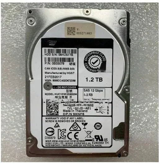 هارد دیسک سرور سازمانی 1.2 ترابایتی SAS 12Gb 10K 2.5 اینچی 12GB مدل 09XNF6 هارد دیسک سرور سازمانی 1.2 ترابایتی SAS 12Gb 10K 2.5 اینچی 12GB مدل 09XNF6