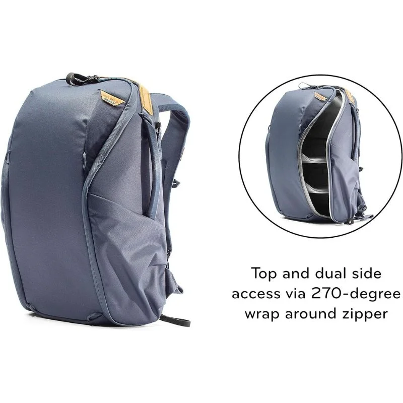 کوله پشتی Peak Design مدل Everyday Backpack با رنگ آبی نیمه شب، سایز مدیوم