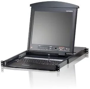 سوئیچ KVM ال سی دی ریل دوگانه CAT5 ۱۹ اینچی ATEN TECHNOLOGIES