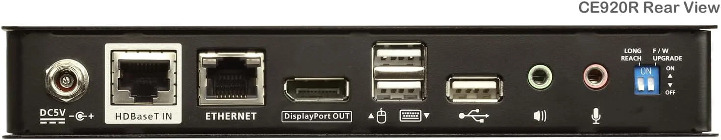 گیرنده KVM مدل ATEN CE920 USB DisplayPort HDBaseT2.0