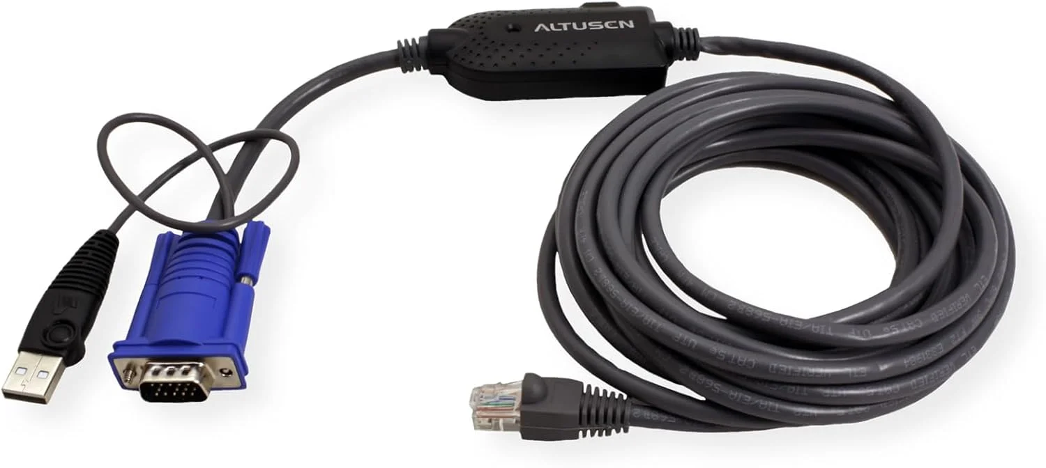 کابل آداپتور KVM USB اترنت Cat-5 اِی تِن، 4.5 متری، ماژول CPU