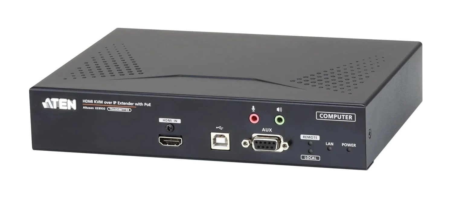 فرستنده توسعه دهنده KVM از طریق IP آتن با نمایشگر تکی 4K HDMI، مدل KE8950T-AX-G (نمایشگر تکی 4K HDMI)