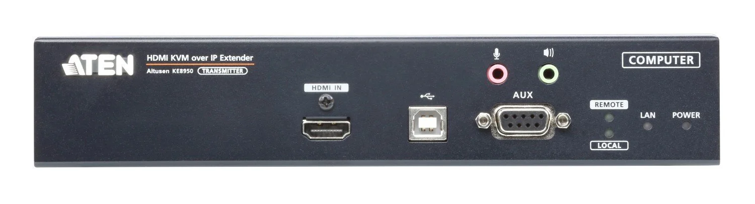 فرستنده توسعه دهنده KVM از طریق IP آتن با نمایشگر تکی 4K HDMI، مدل KE8950T-AX-G (نمایشگر تکی 4K HDMI)