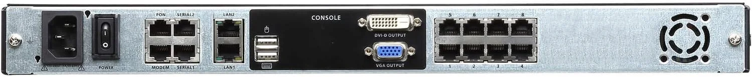 آتن سوئیچ KVM با LCD و IP هشت پورت CAT5