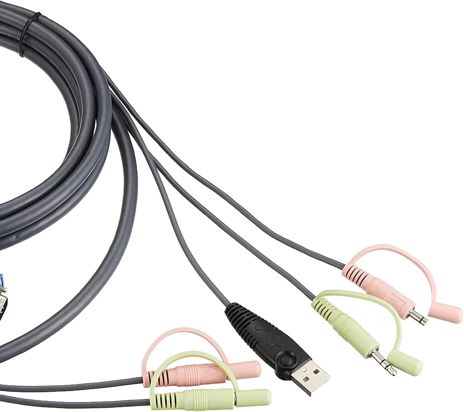 کابل KVM USB آتن 2L-5303U با طول 3 متر، دارای SPHD و صدا کابل KVM USB آتن 2L-5303U با طول 3 متر، دارای SPHD و صدا