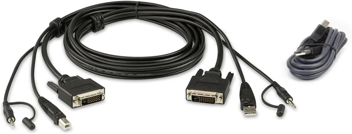 مجموعه کابل USB DVI-D Dual-Link مدل ATEN 2L-7D02UDX2 برای اتصال به مجموعه KVM امن DVI Dual Link