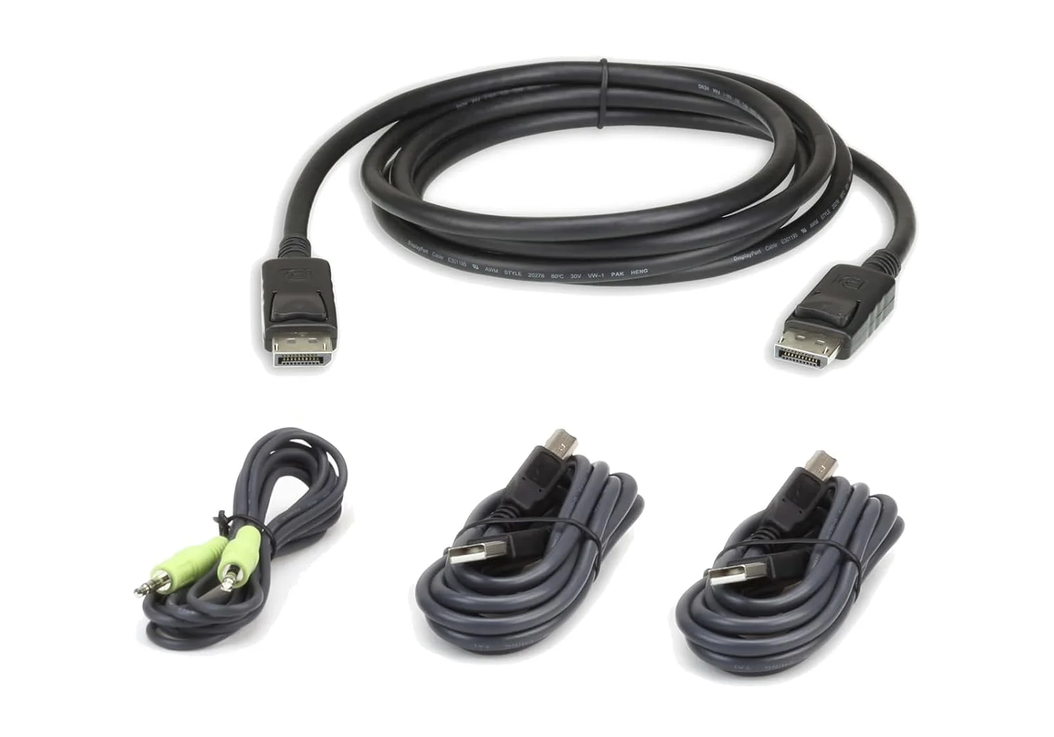 مجموعه کابل امن USB DisplayPort مدل ATEN 2L-7D03UDPX4 طول 3 متر
