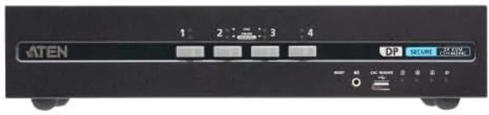 سوئیچ KVM چهار پورت DisplayPort دو نمایشگر USB با امنیت پیشرفته و CAC (سازگار با PSD PP v4.0) برند ATEN