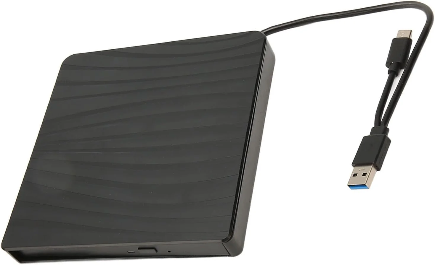 محفظه درایو DVD اکسترنال Bewinner 5Gbps برای لپ تاپ، محفظه درایو DVD USB 3.0 Type C، جعبه درایو CD، کیت محفظه درایو نوری باریک قابل حمل برای درایوهای 9.5mm 9mm S ATA CD DVD BD (A)