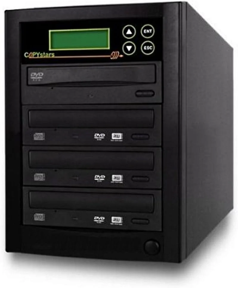 دستگاه تکثیر کننده دیسک بلوری Copystars با سرعت 16X، پشتیبانی از BDXL-MDisc و CD-DVD، دستگاه تکثیر کننده اکسترنال 1 به 3